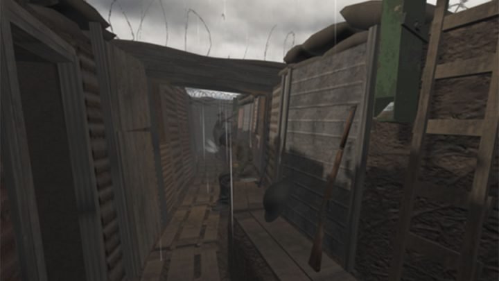 Exploring WW1 trenches in VR